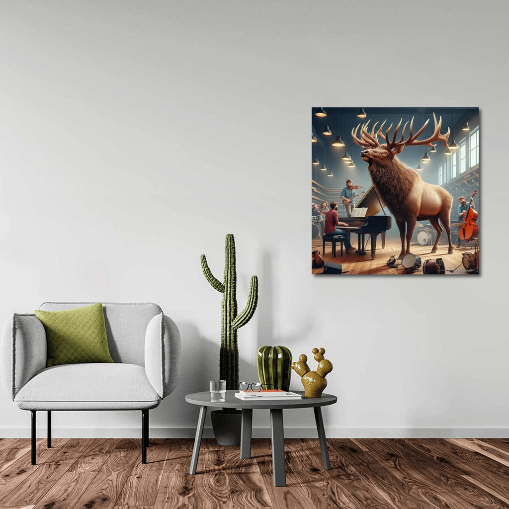 Elk in the Music Studio: Harmony of Nature and Melody