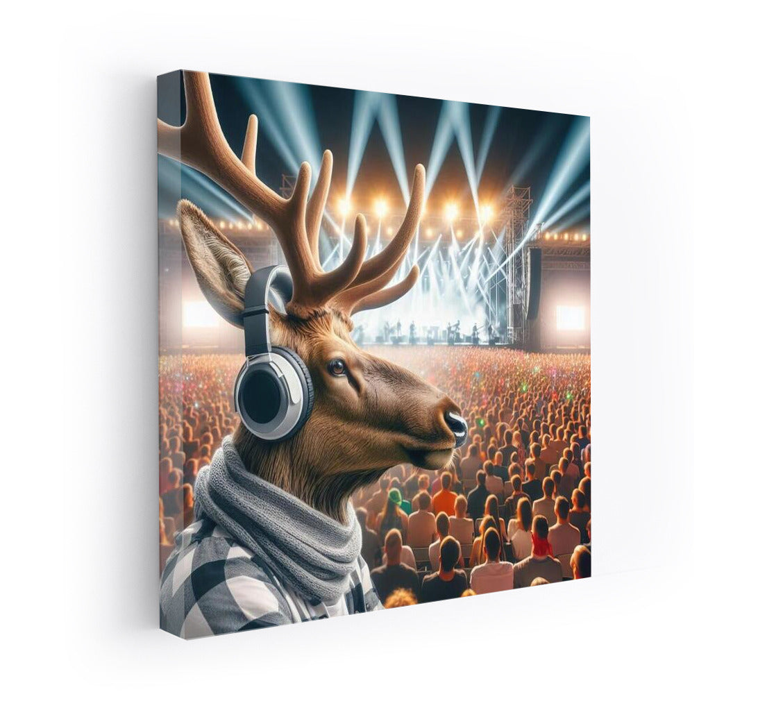 Musical Deer at Elk Music Festival: Wall Decoration for Music Lovers