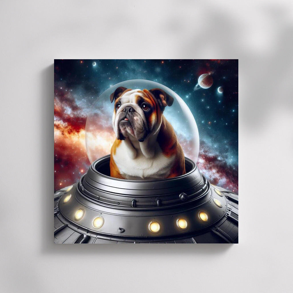 Space Journey of the English Bulldog: Explorer of Faraway Galaxies