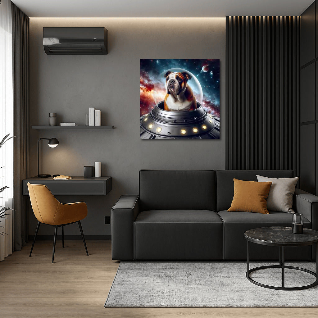 Space Journey of the English Bulldog: Explorer of Faraway Galaxies