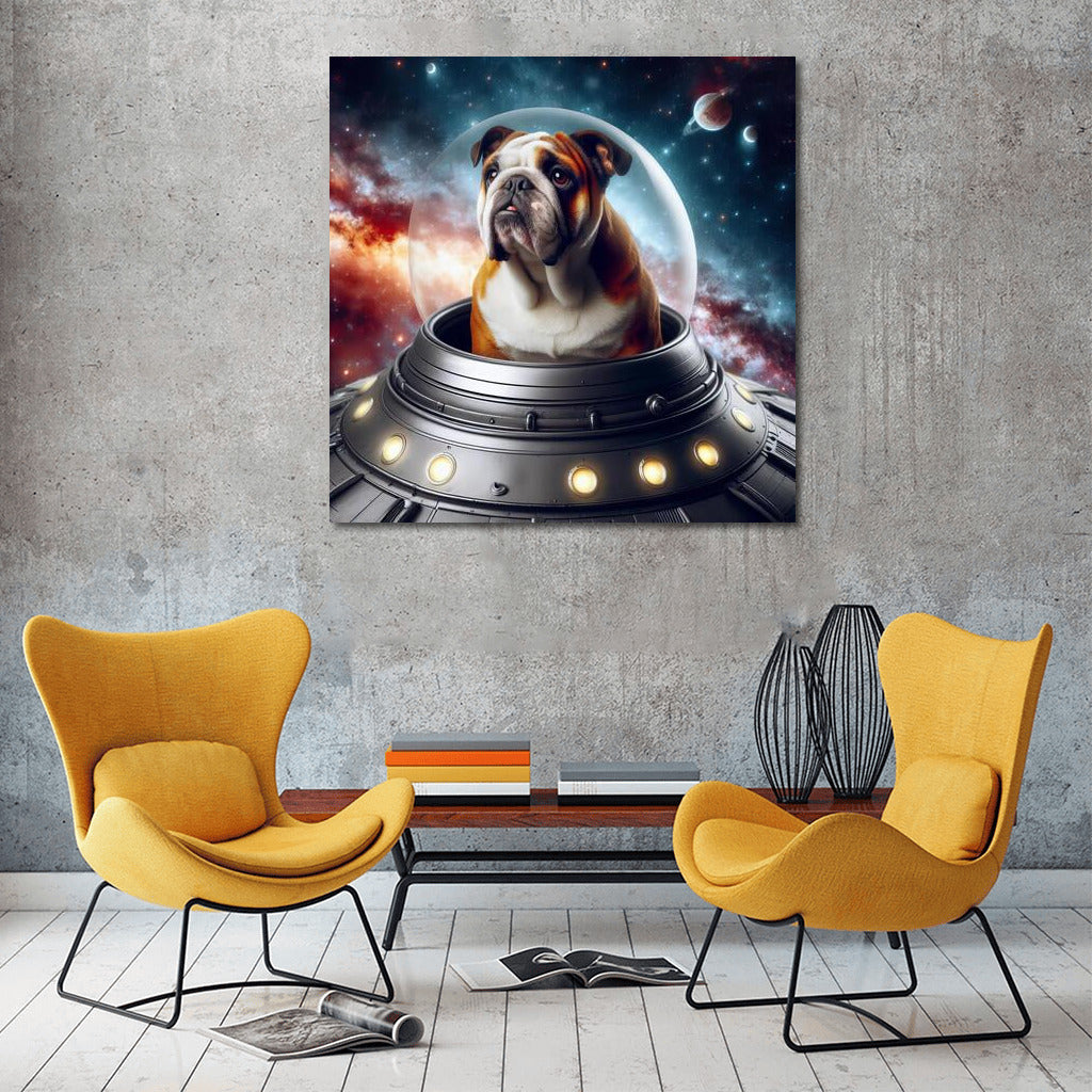 Space Journey of the English Bulldog: Explorer of Faraway Galaxies