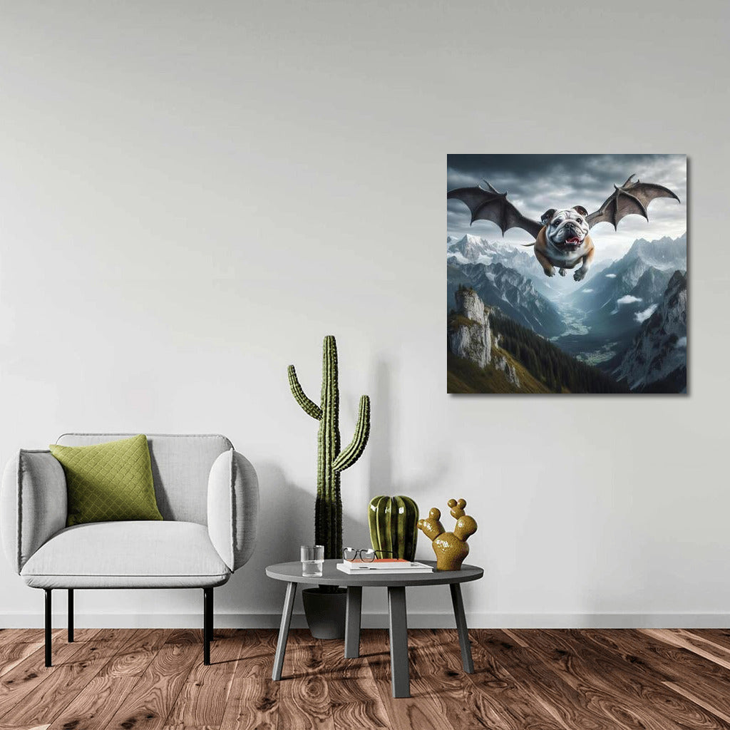 Air Bulldog Dragon: Flight Over Mountain Peaks