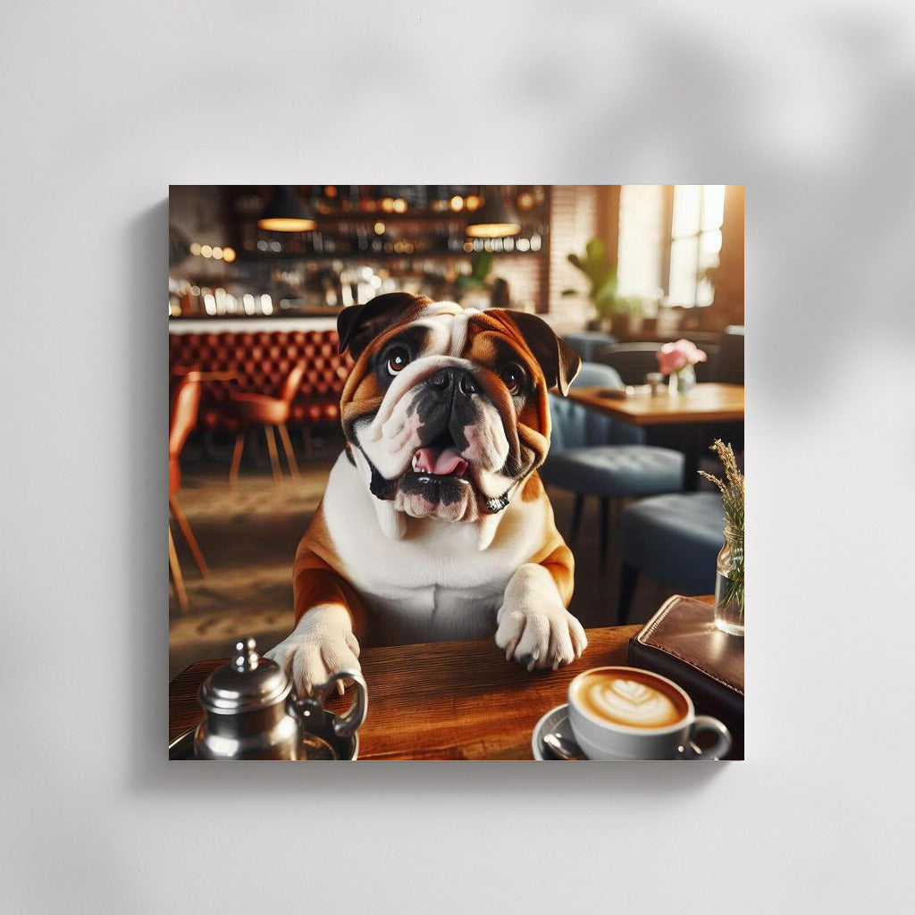 Bulldog in the Cafe: Morning Coffee with English Charm