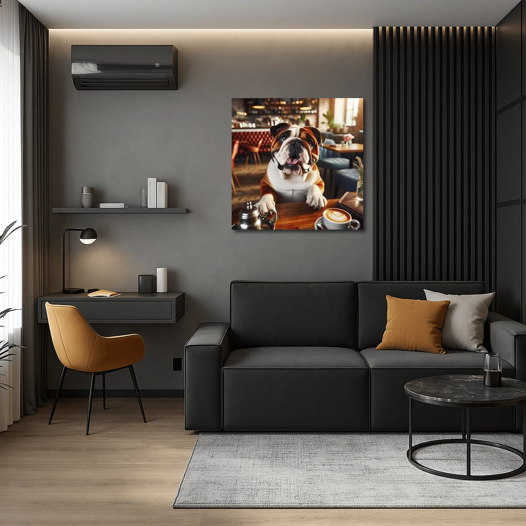 Bulldog in the Cafe: Morning Coffee with English Charm