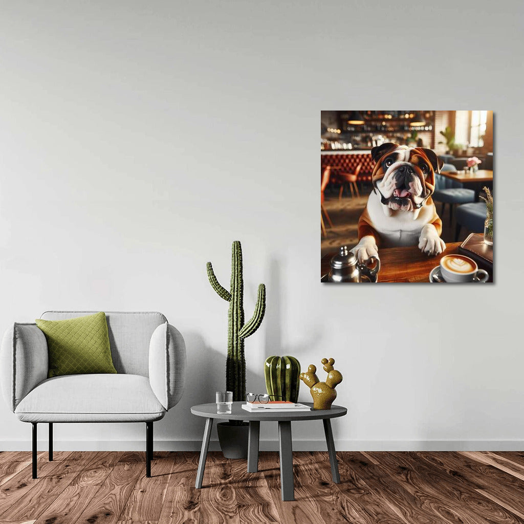 Bulldog in the Cafe: Morning Coffee with English Charm
