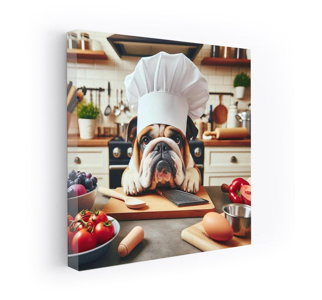 Chef Bulldog: Culinary Adventures in the Kitchen