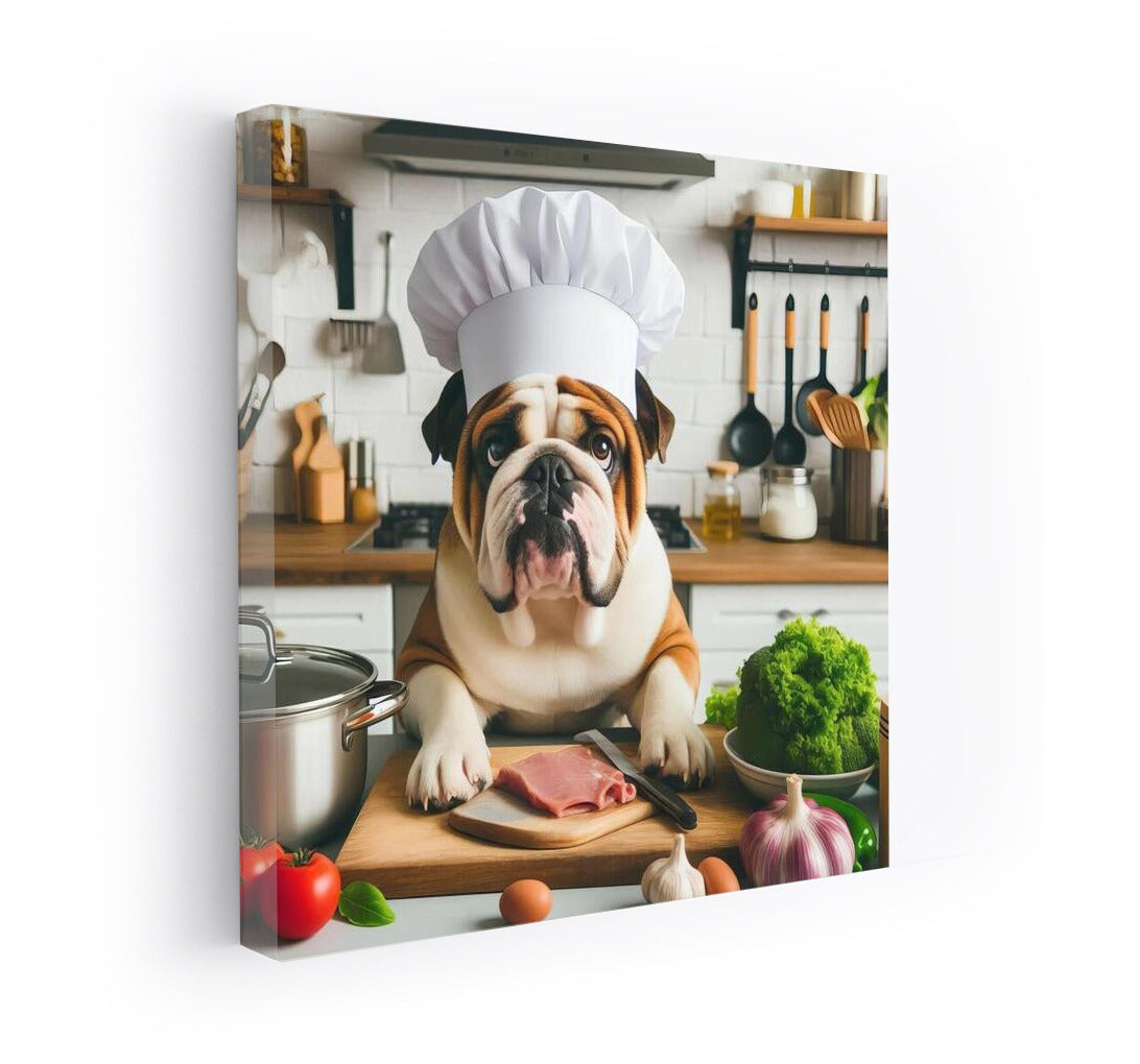 Chef Bulldog: Culinary Adventures in the Kitchen