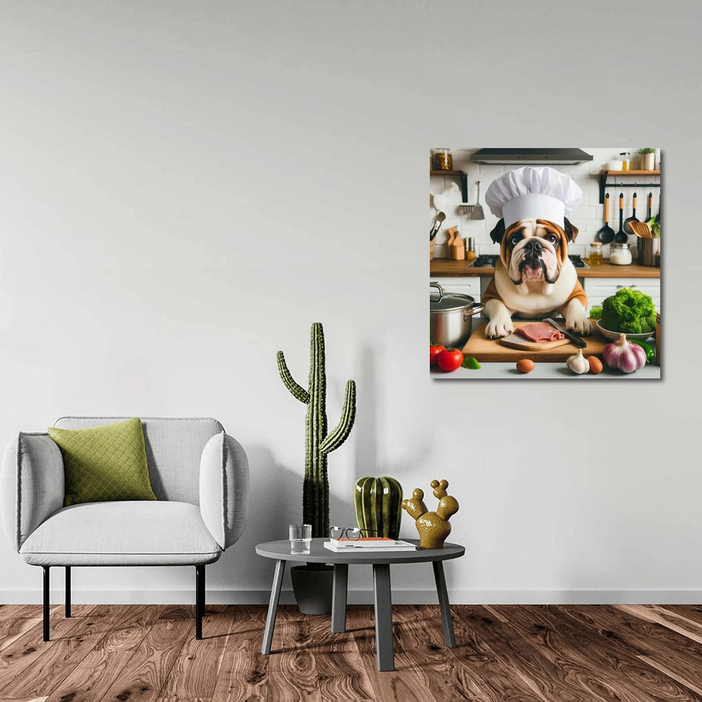 Chef Bulldog: Culinary Adventures in the Kitchen