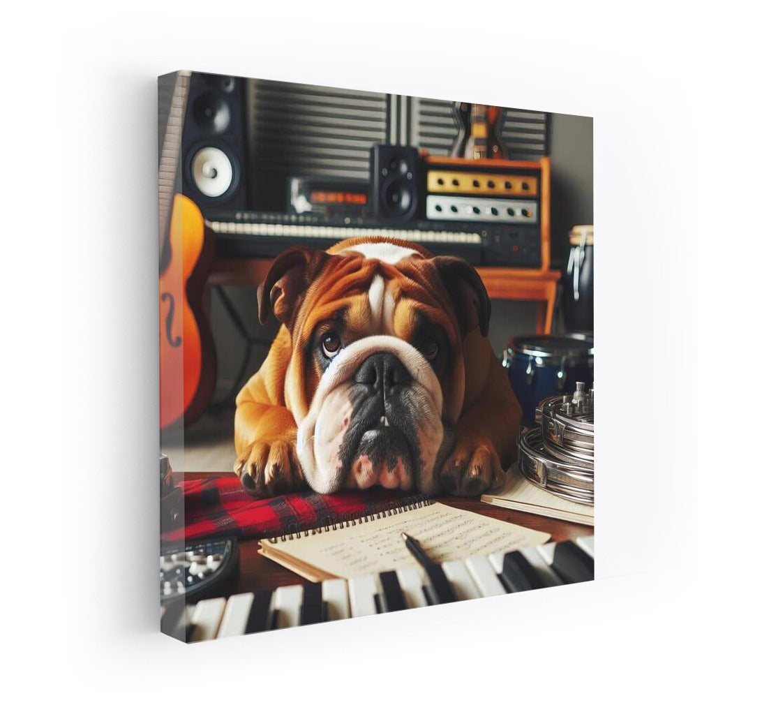 Musical Bulldog: Comfort in the Studio