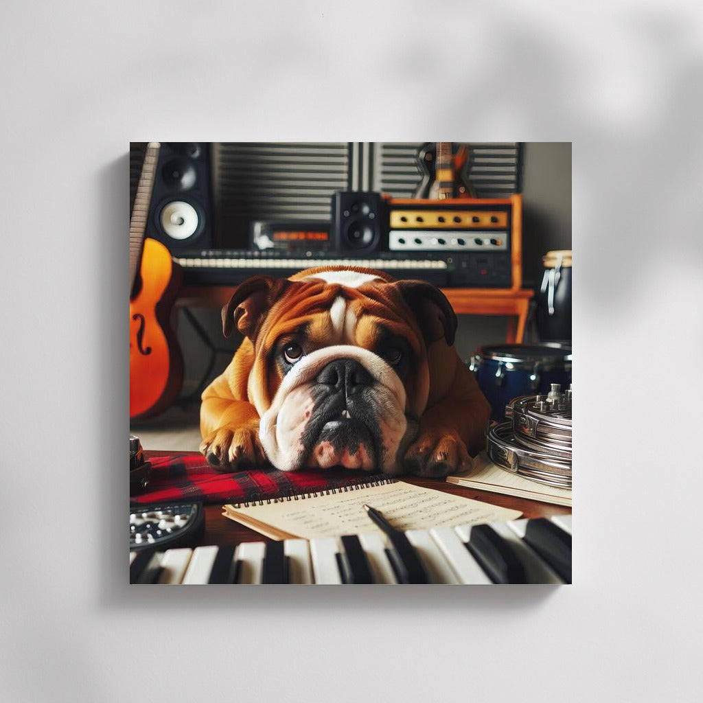 Musical Bulldog: Comfort in the Studio