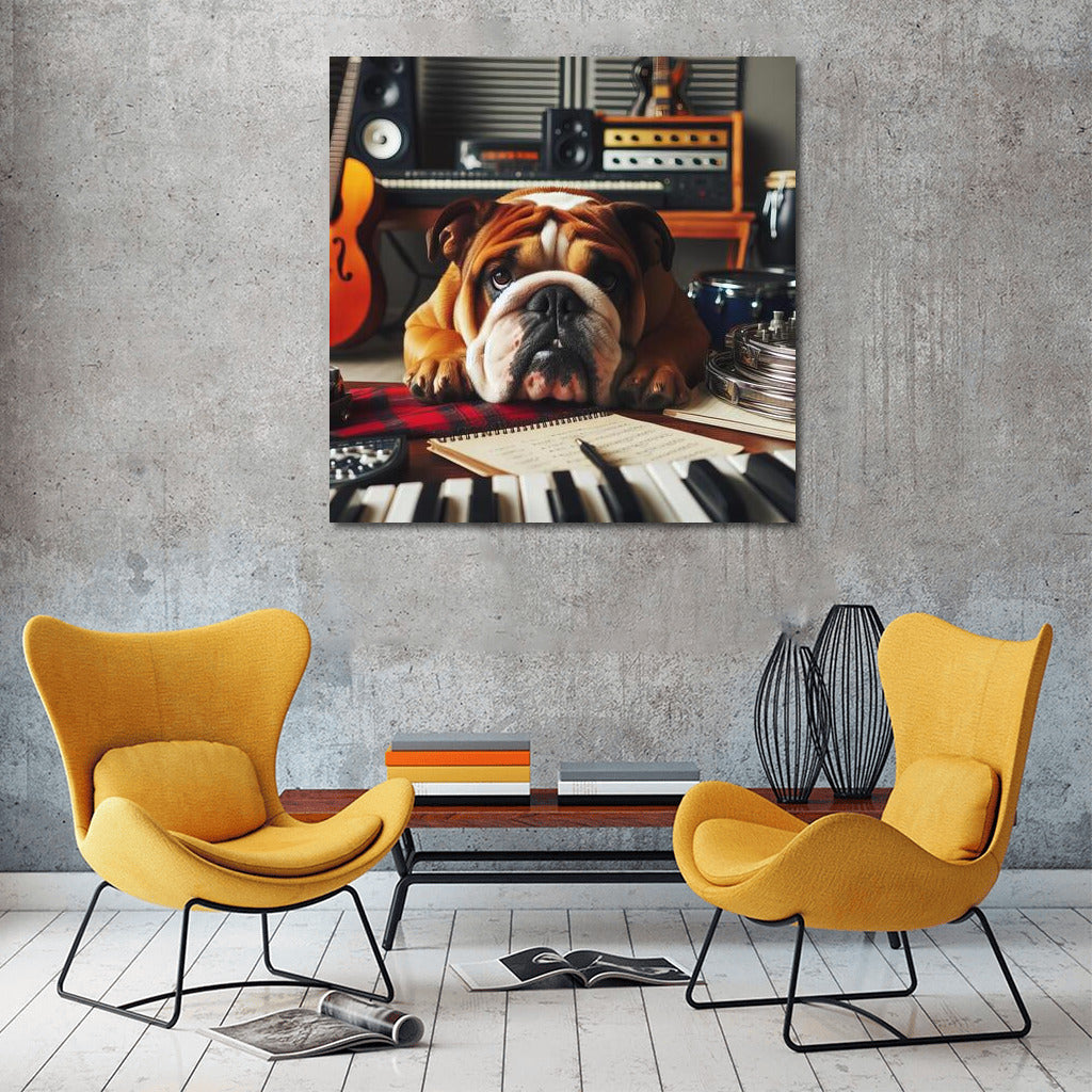 Musical Bulldog: Comfort in the Studio