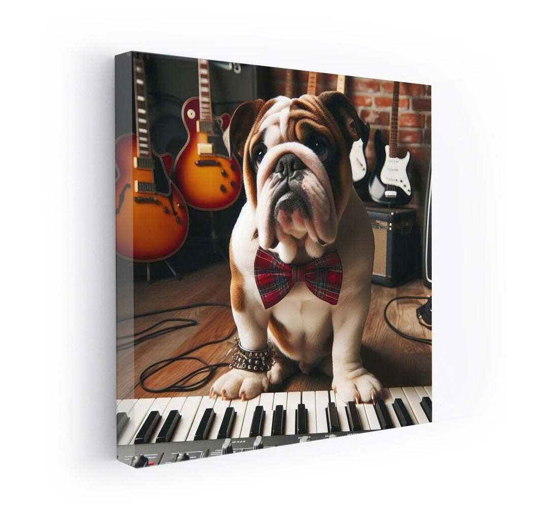 Music Producer: English Bulldog in Studio