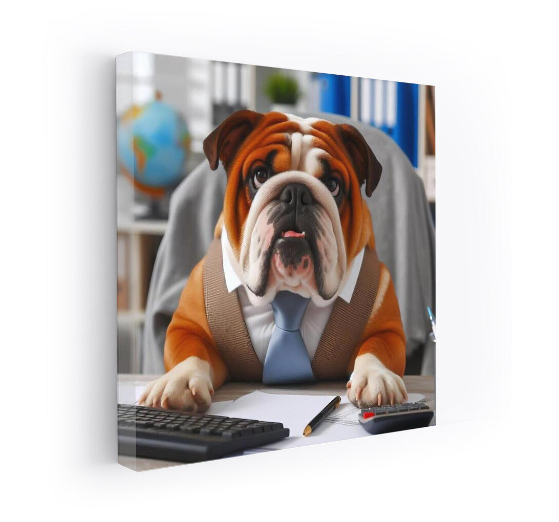 Office Bulldog: A Humorous Accent for the Workspace
