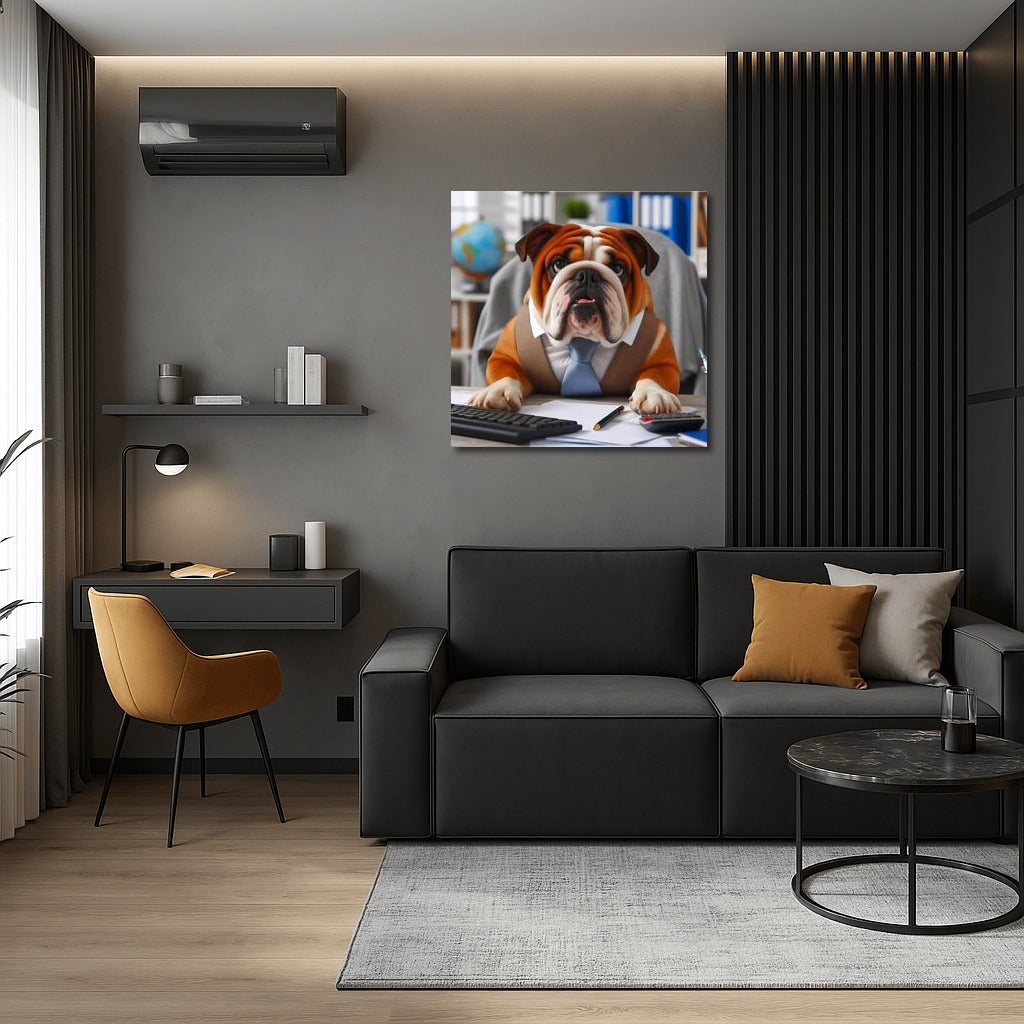 Office Bulldog: A Humorous Accent for the Workspace