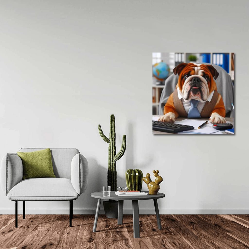Office Bulldog: A Humorous Accent for the Workspace