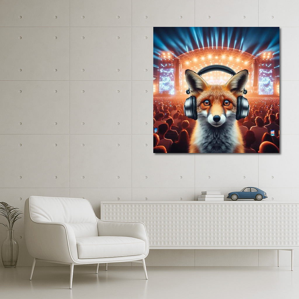 Fox at the Music Festival: A Whirlwind of Sounds and Colors for the Interior