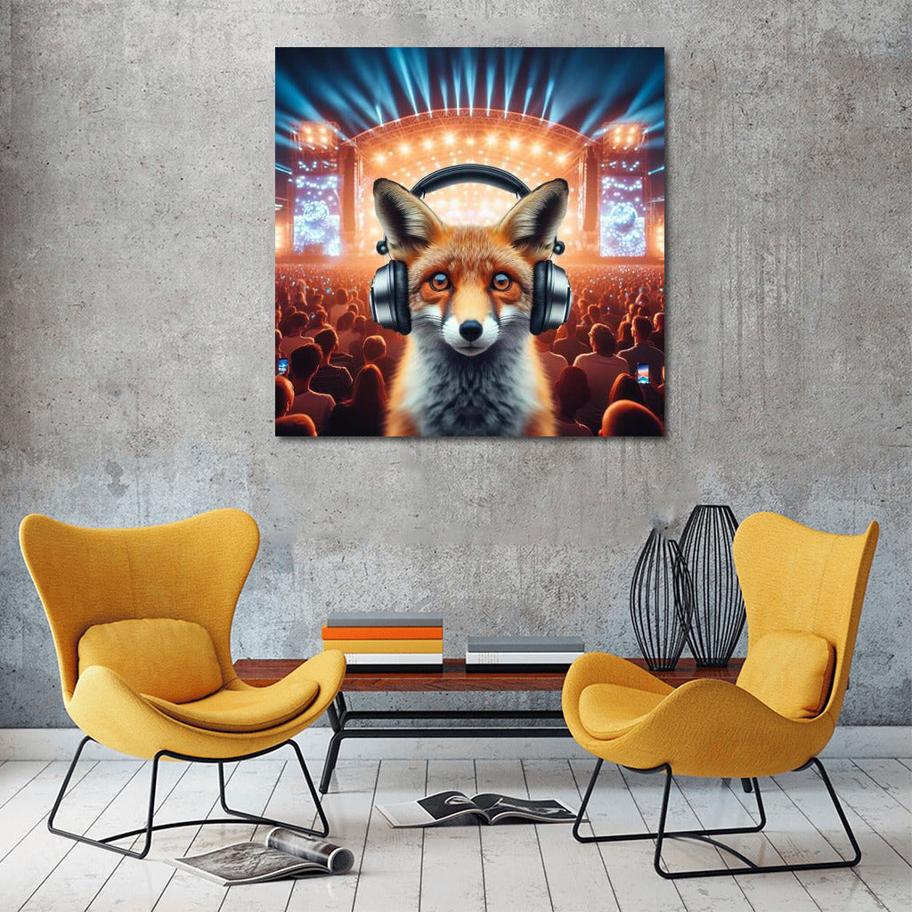 Fox at the Music Festival: A Whirlwind of Sounds and Colors for the Interior