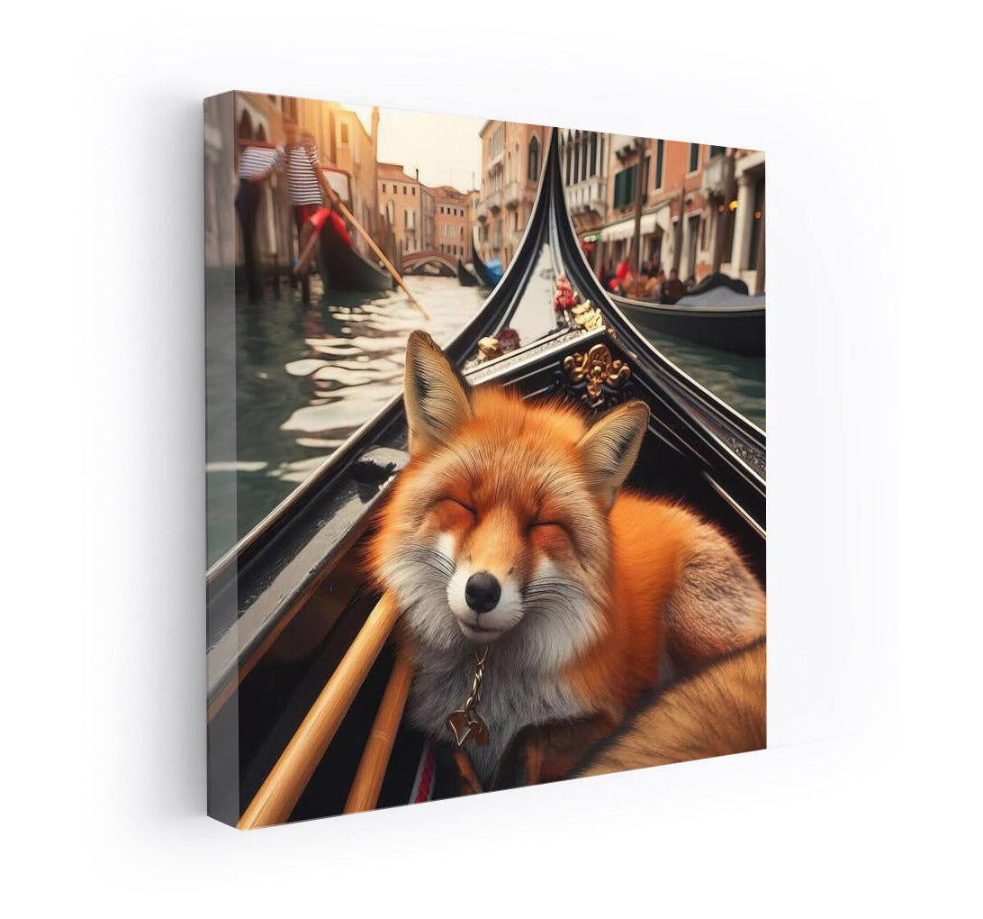 Fox on a Gondola: The Tranquility of Venice