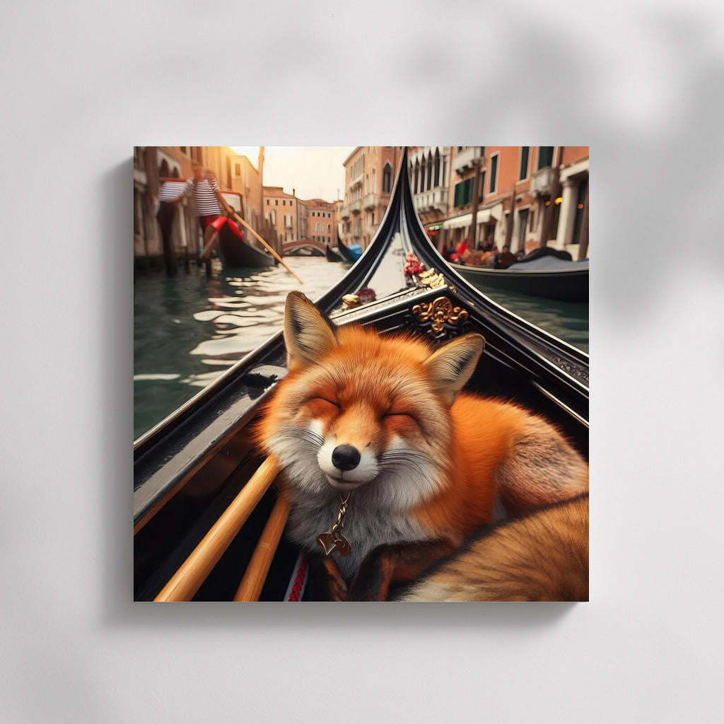 Fox on a Gondola: The Tranquility of Venice