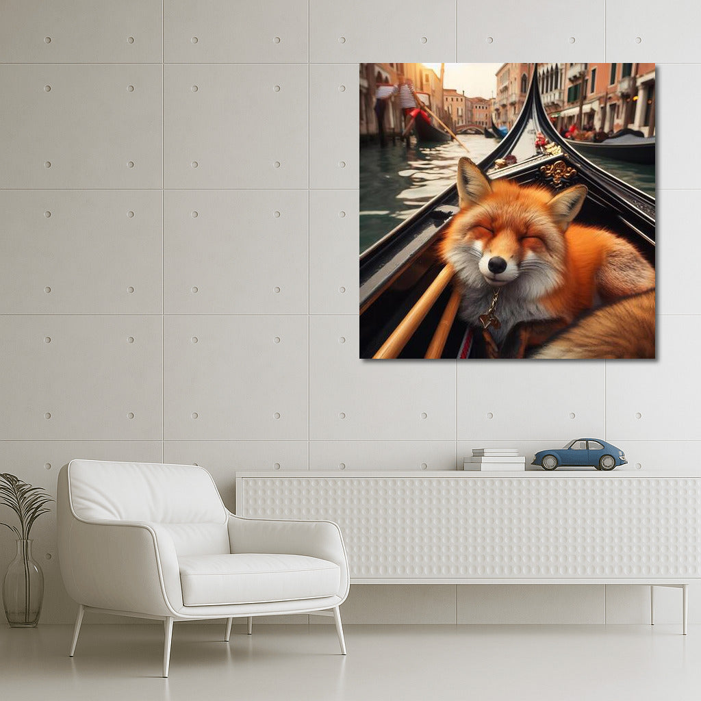 Fox on a Gondola: The Tranquility of Venice