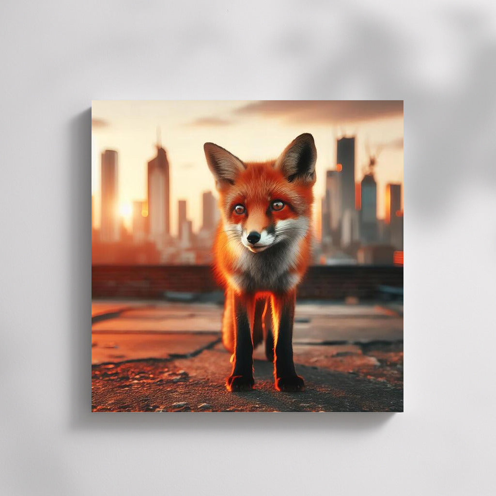 Fox on the City Rooftops: Vibrant Chic and Adventure in the Urban Landscape