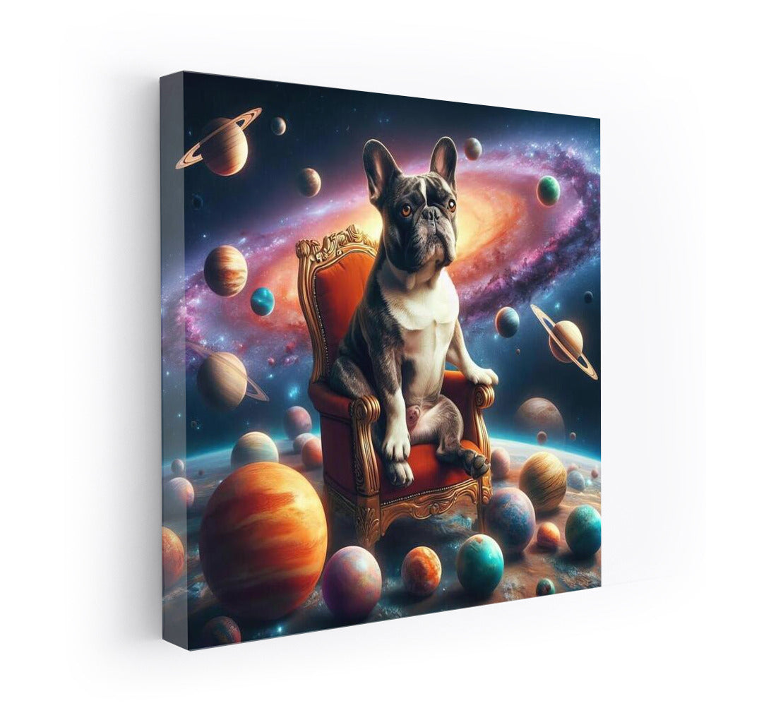 Galactic Overlord: French Bulldog on the Throne