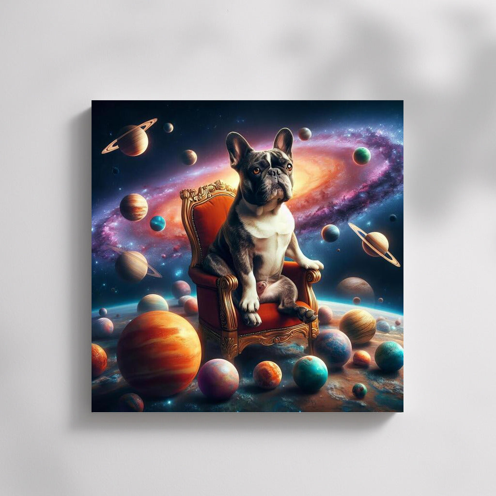 Galactic Overlord: French Bulldog on the Throne