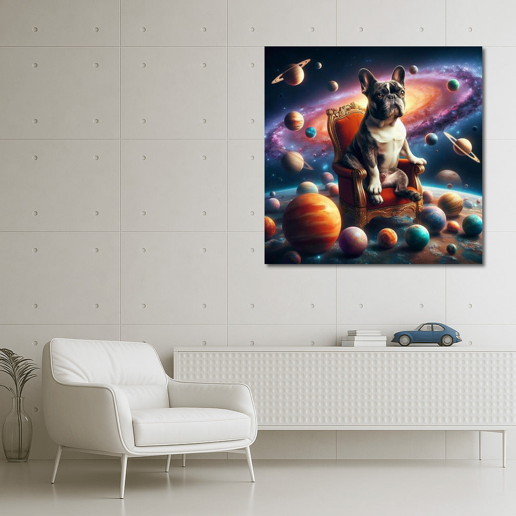 Galactic Overlord: French Bulldog on the Throne