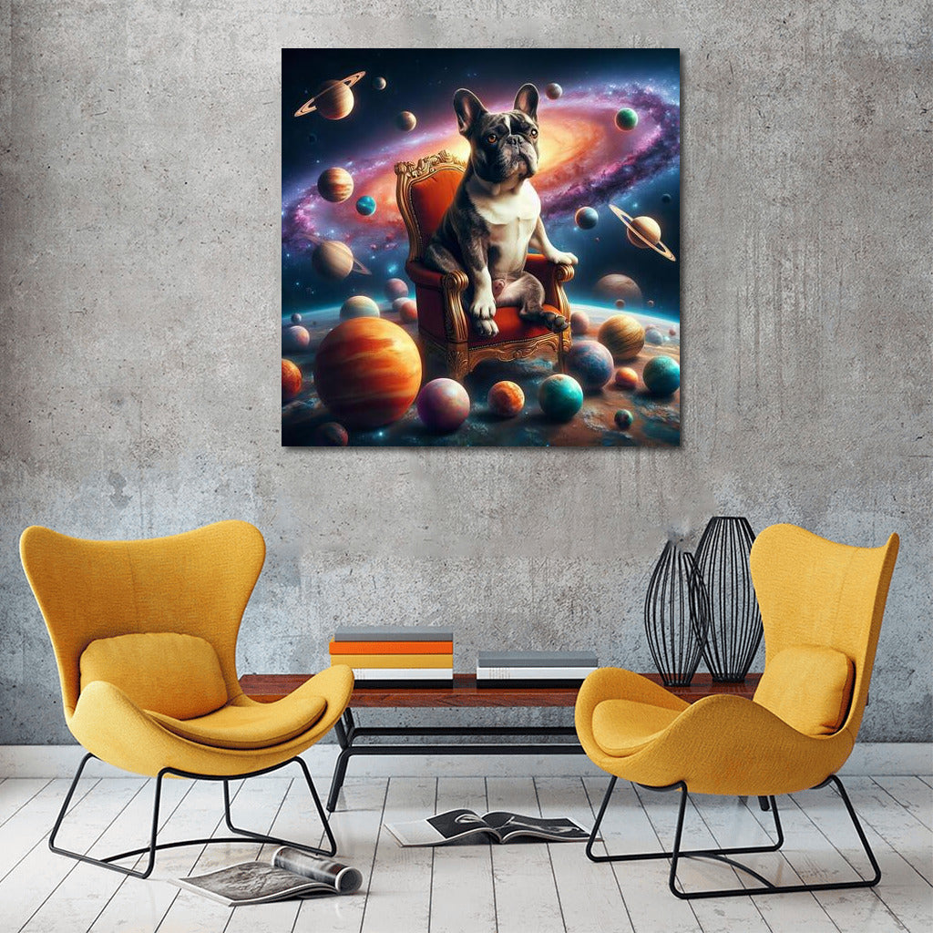Galactic Overlord: French Bulldog on the Throne