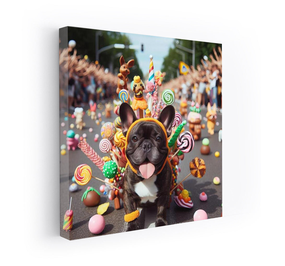French Bulldog in Chocolate Candy Parade