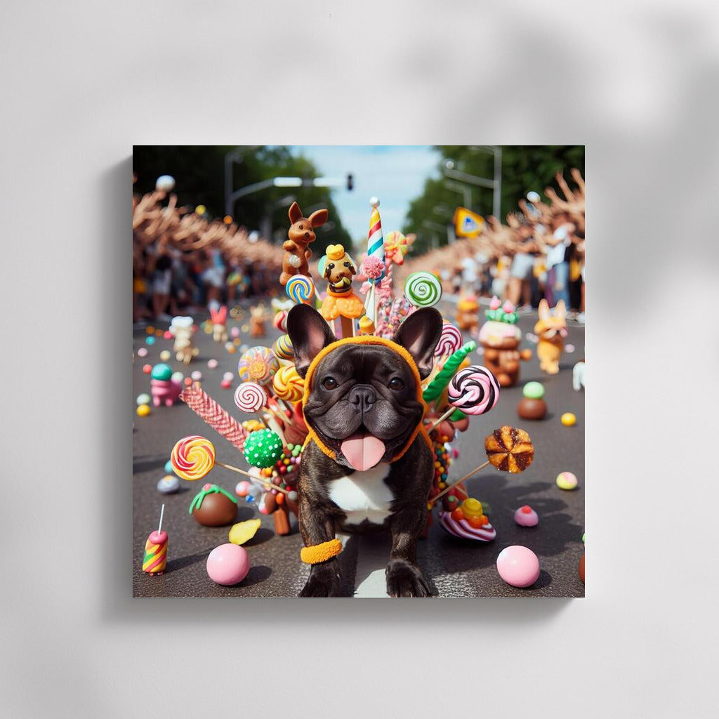 French Bulldog in Chocolate Candy Parade