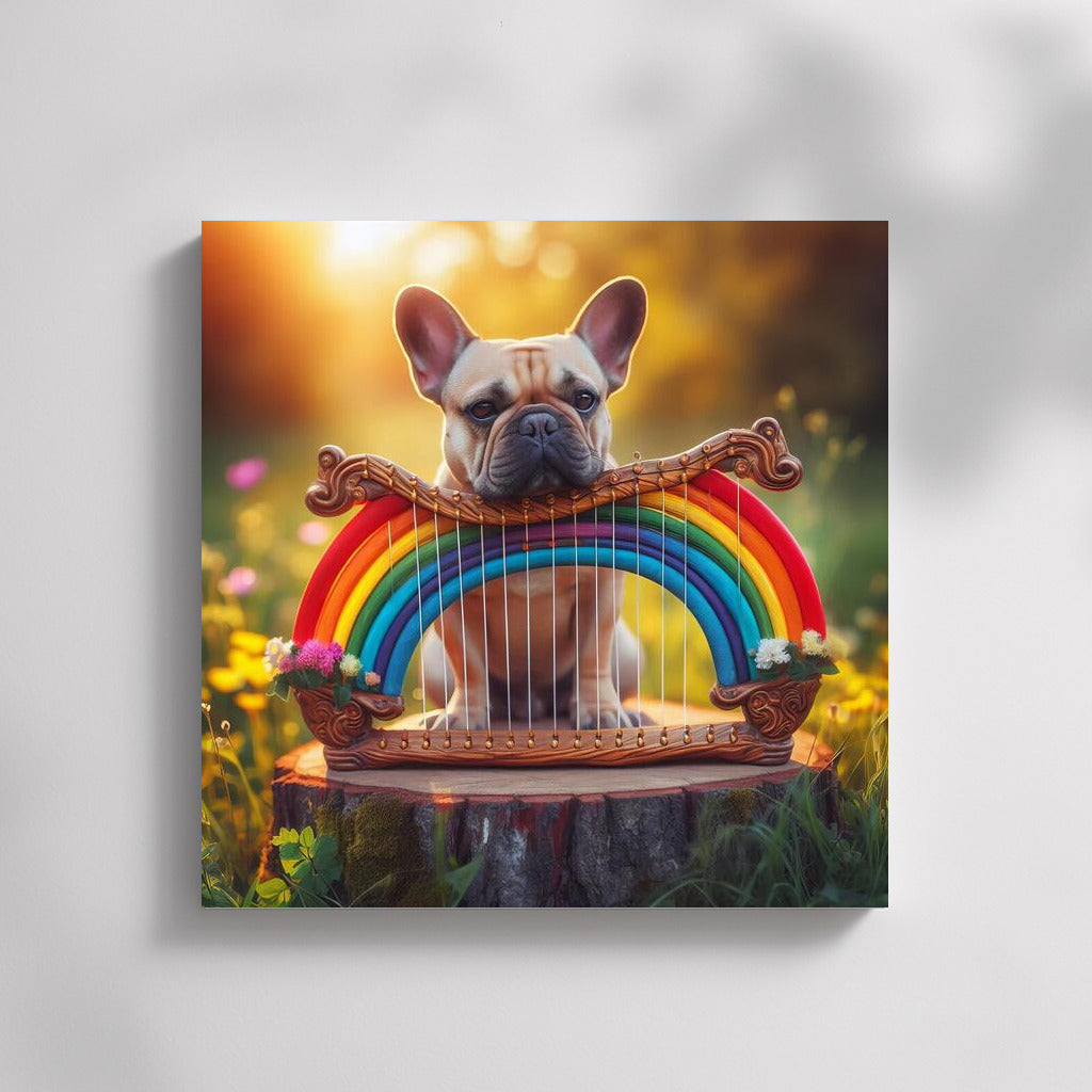 French Bulldog and the Magic Rainbow Harp: Music of Life