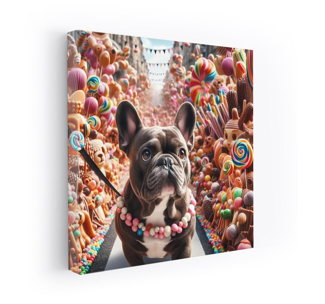 French Bulldog at the Chocolate Candy Parade