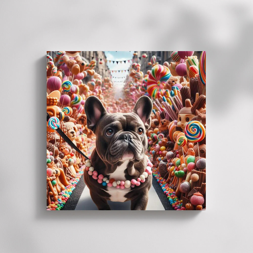 French Bulldog at the Chocolate Candy Parade