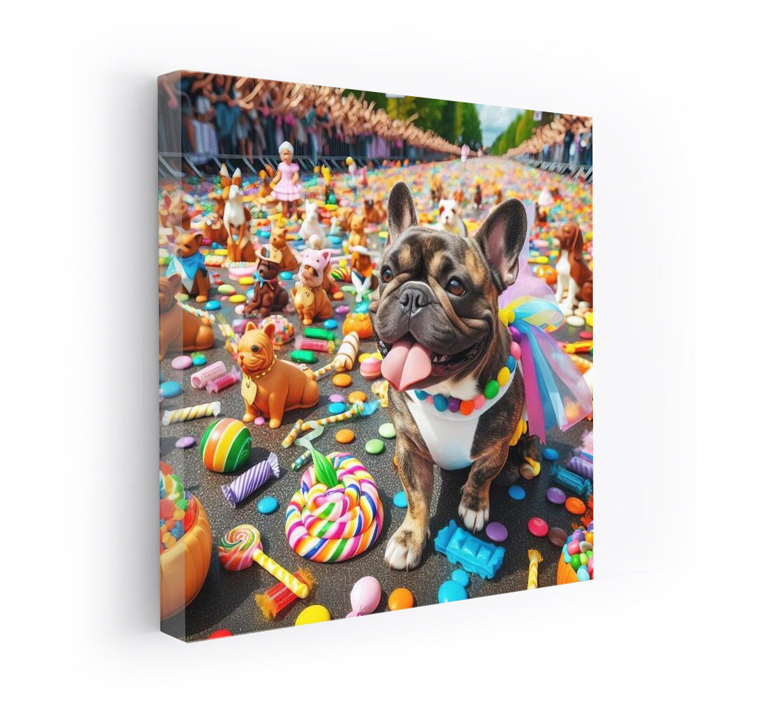 French Bulldog in Chocolate Candy Parade