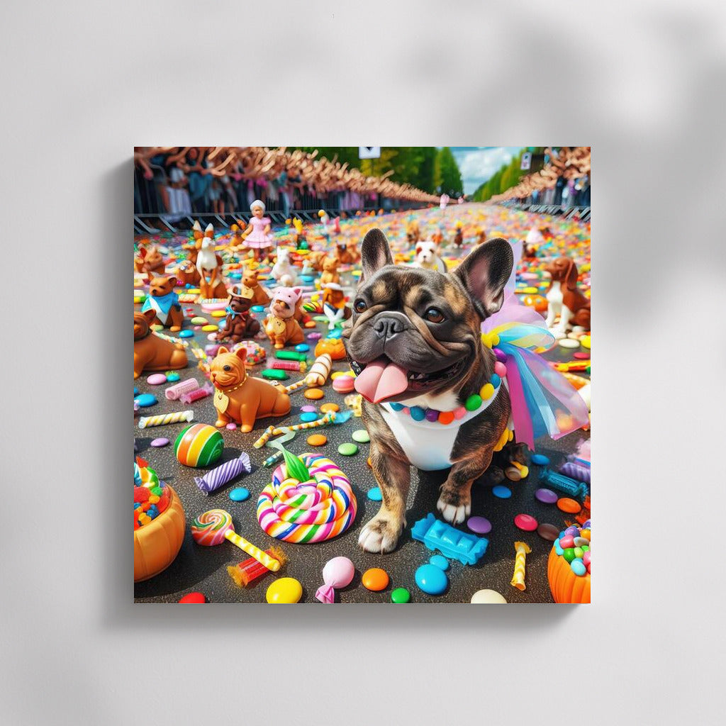 French Bulldog in Chocolate Candy Parade