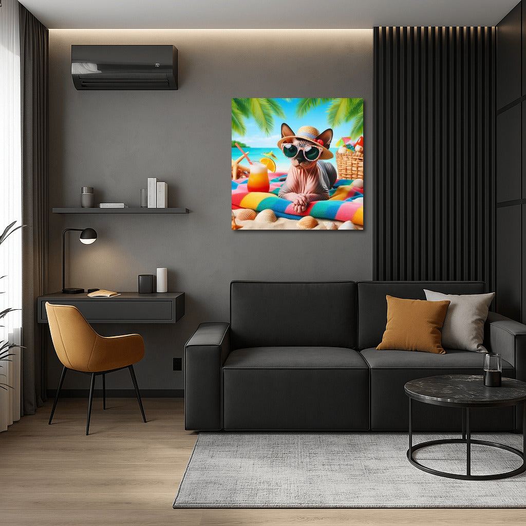 Sphinx on a Stylish Beach: Summer Look for Interiors