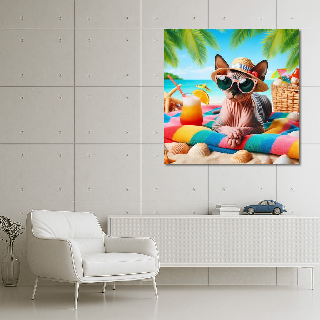 Sphinx on a Stylish Beach: Summer Look for Interiors