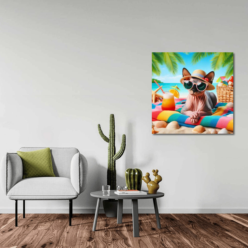 Sphinx on a Stylish Beach: Summer Look for Interiors