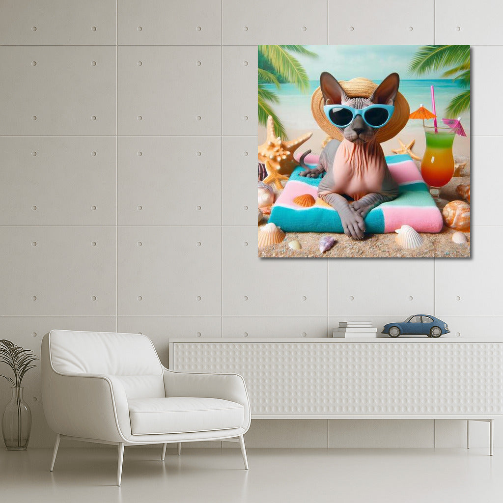 Sphinx on the Fashion Beach: Summer Chic for Your Interior