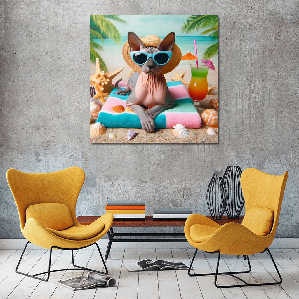 Sphinx on the Fashion Beach: Summer Chic for Your Interior
