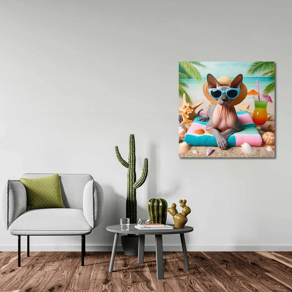 Sphinx on the Fashion Beach: Summer Chic for Your Interior