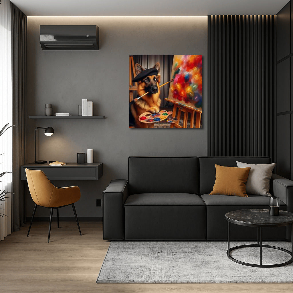 Creative Masterpiece: German Shepherd Artist