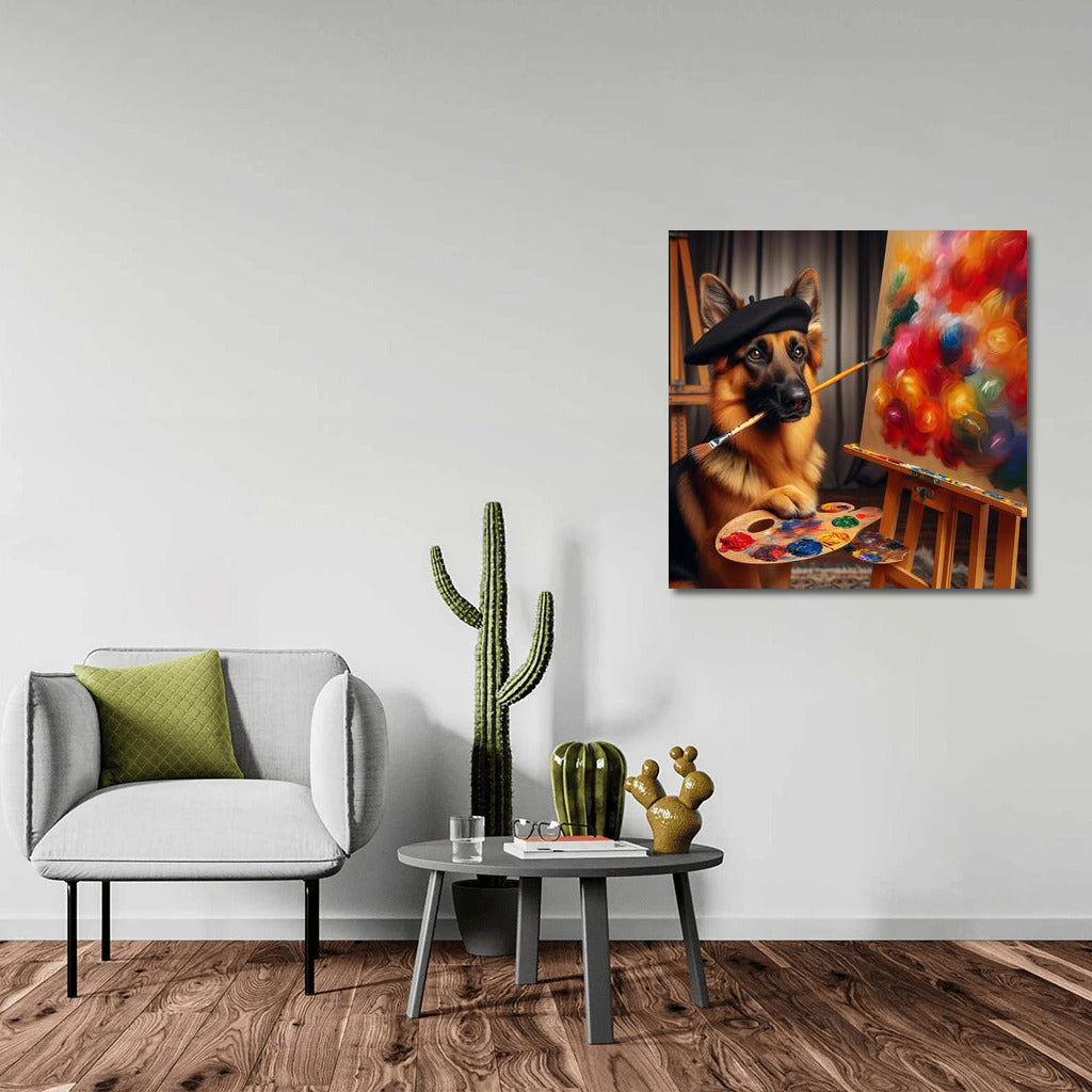 Creative Masterpiece: German Shepherd Artist