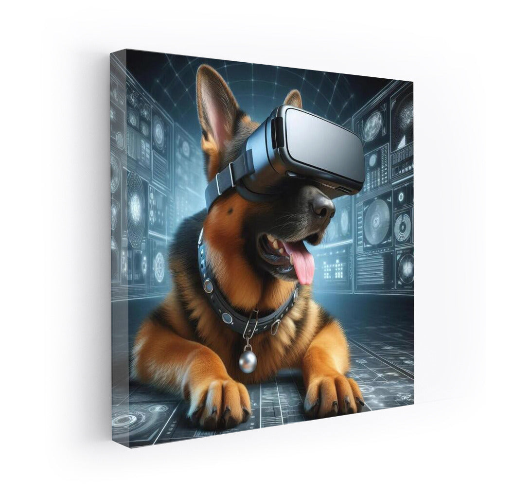 Virtual Traveler: German Shepherd in the World of the Future