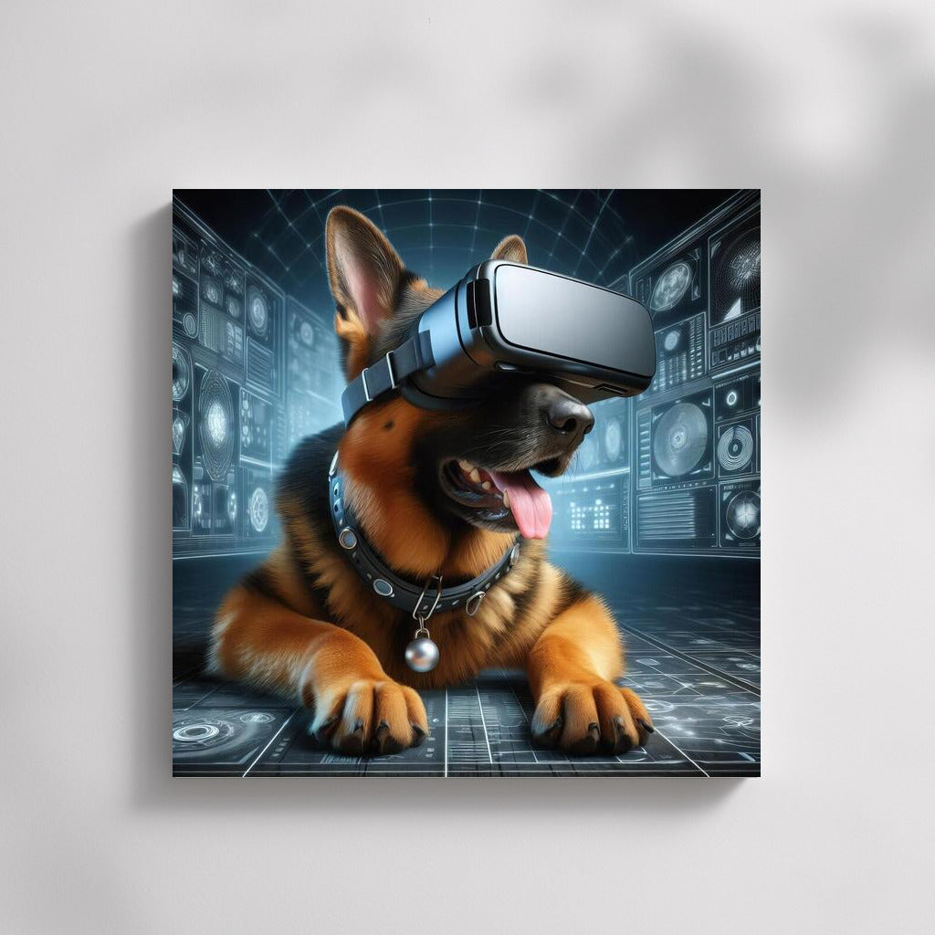 Virtual Traveler: German Shepherd in the World of the Future