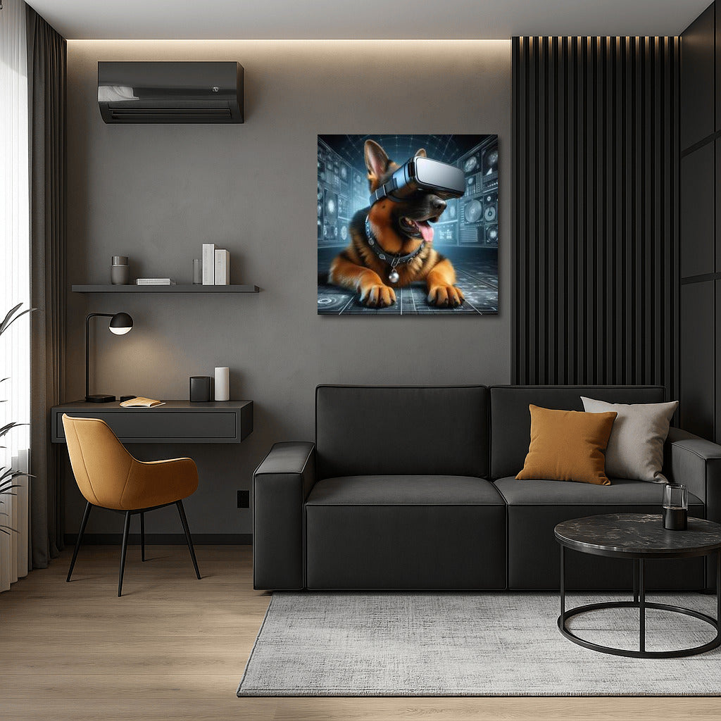 Virtual Traveler: German Shepherd in the World of the Future