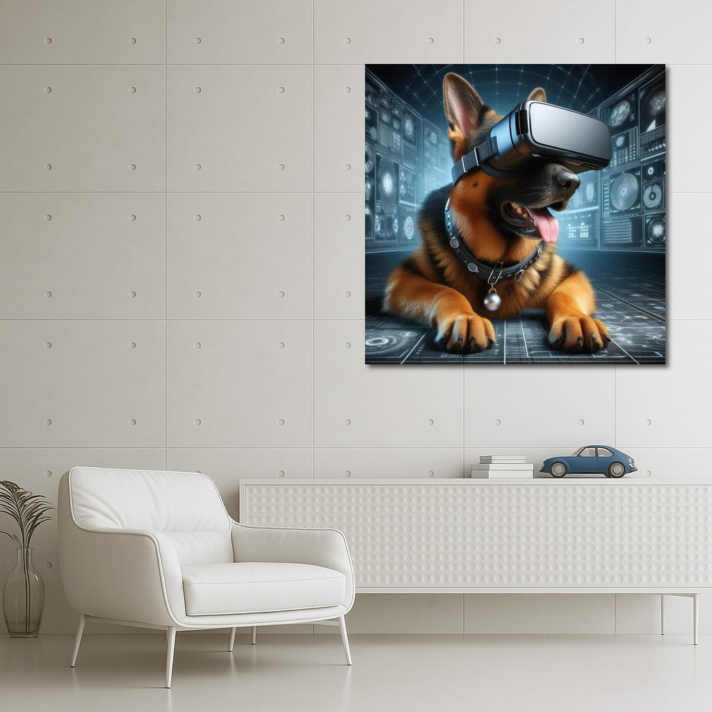 Virtual Traveler: German Shepherd in the World of the Future