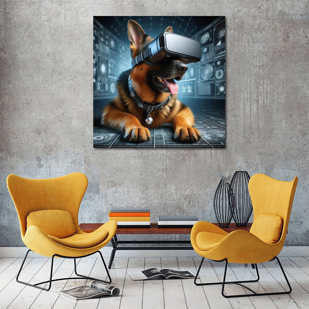 Virtual Traveler: German Shepherd in the World of the Future
