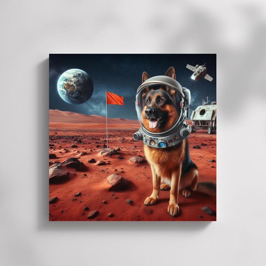 German Shepherd on Mars: A Space Adventure for Dreamers